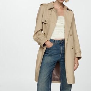 MANGO Classic trench coat with belt